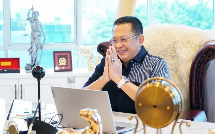 Ketua MPR RI sekaligus Pembina Yayasan Perguruan Karya Bhakti Purbalingga dan pendiri Universitas Perwira Purbalingga, Bambang Soesatyo.