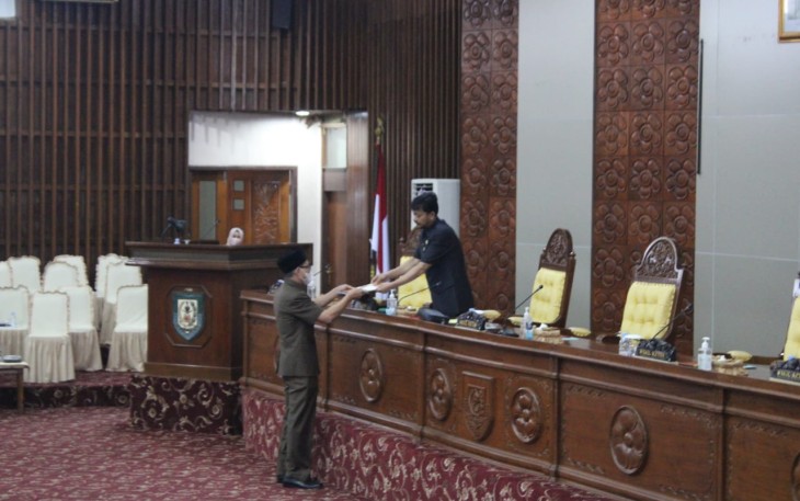 Rapat Paripurna DPRD Provinsi Bengkulu.