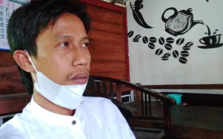 Caption: Zainul Arifin pengacara ketiga bakal calon peserta pengisian perangkat yang menggugat Bupati Blora dan tim pembina teknis pelaksana perades