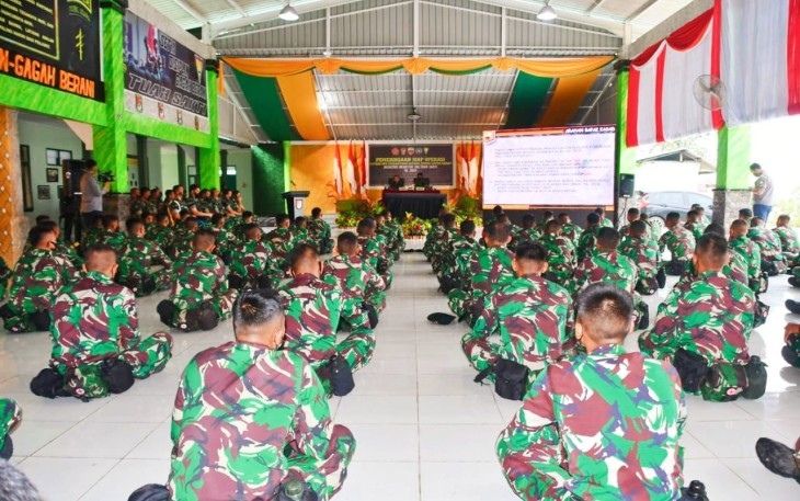 Pemeriksaan kesiapan operasi Satgas Operasi perbantuan kepada pemda Provinsi Papua Barat