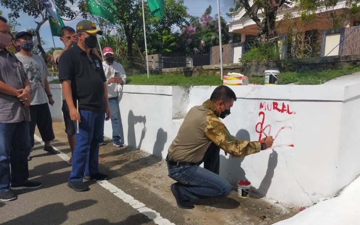Lomba Mural Art di Kampung Pancasila