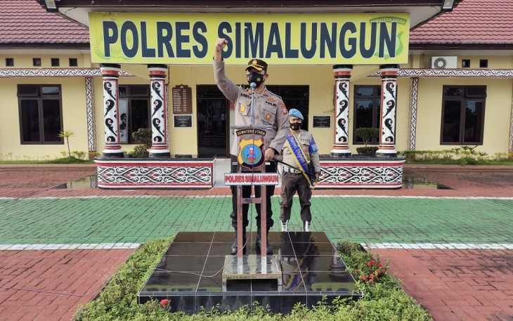 Apel Pagi Polres Simalungun 