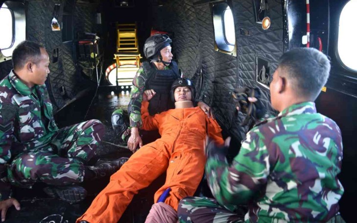 Saat Lanud Supadio Latihan SAR