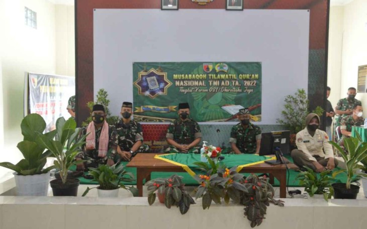 Lomba MTQ Nasional TNI AD Tahun 2022 Tingkat Korem 081/Dsj
