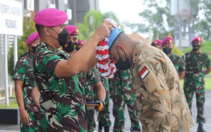 Upacara Penerimaan Satgas TNI Konga UNIFIL XXIII TA. 2021