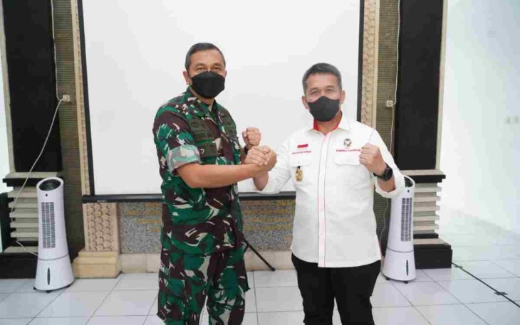 Danrem 163/Wira Satya Terima Kunjungan Tim Kemenko Polhukam RI