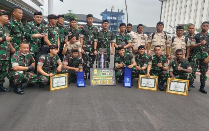 Alat Musik Angklung Lengkapi Band Kodam III/Slw Mendapatkan Juara 2