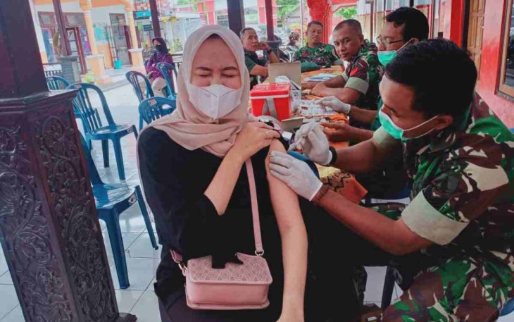 Target Cepat Tercapai, Kodim 0808/Blitar Terus Gelar Serbuan Vaksinasi Covid-19