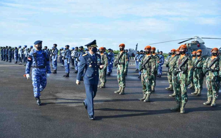 Danlanud Supadio Pimpin Upacara Peringatan HUT Ke-76 TNI AU