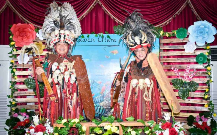 Kunjungan ke Sulawesi Utara, Kasad Didaulat Memakai Baju Adat Kabasaran