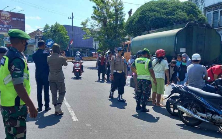 Kodim 0808/Blitar Gelar Patroli Gabungan, Guna Maksimalkan Penerapan PPKM