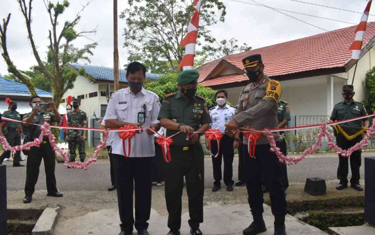 Dandim 1003/HSS Launching Desa Tibung Raya Ikon Kampung Pancasila  