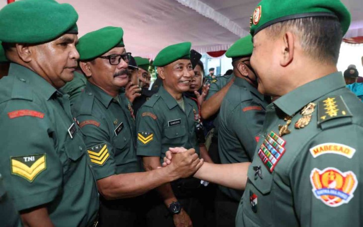 Kunjungi Kompi A Yonif Raider 900/SBW, Kasad Temui Mantan Anak Buah