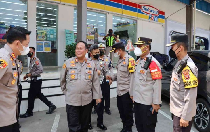 Kapolda Jabar Cek Pos Pam Arus Mudik Lebaran