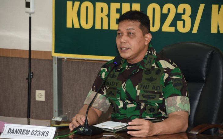 Danrem 023/KS Vicon Bersama Dansat Jajaran