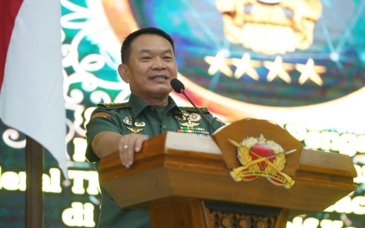 Pusat Kesenjataan Infanteri Jadi Barometer Kesenjataan TNI AD, penyampaian Kasad di Mako Pussenif Kodiklatad. Kamis (21/4/22)