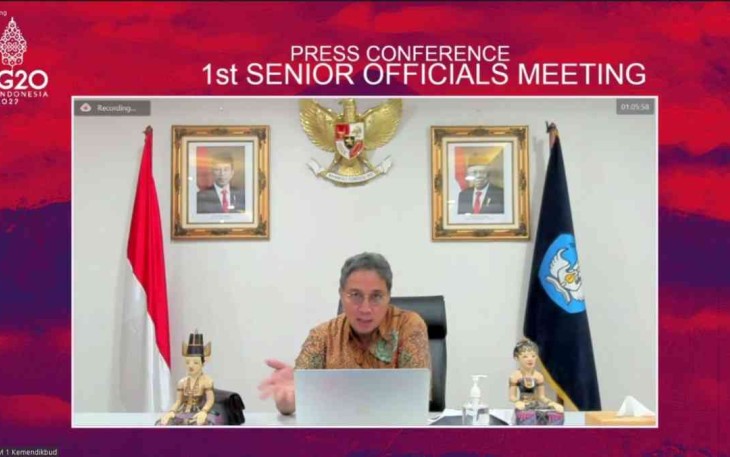 Hilmar Farid sampaikan lima agenda dibahas dalam SOM. Jum'at (22/4/22)