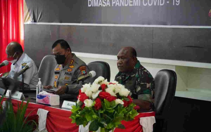 Kasdam sampaikan kesiapan Kodam Kasuari dalam pengamanan hari raya Idul Fitri di mapolda Papua Barat. Rabu (27/4/2022)