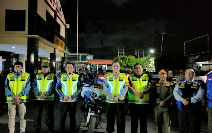 Forkopimda Kota Bengkulu saat Tinjau Pos Pengamanan dan Pelayanan