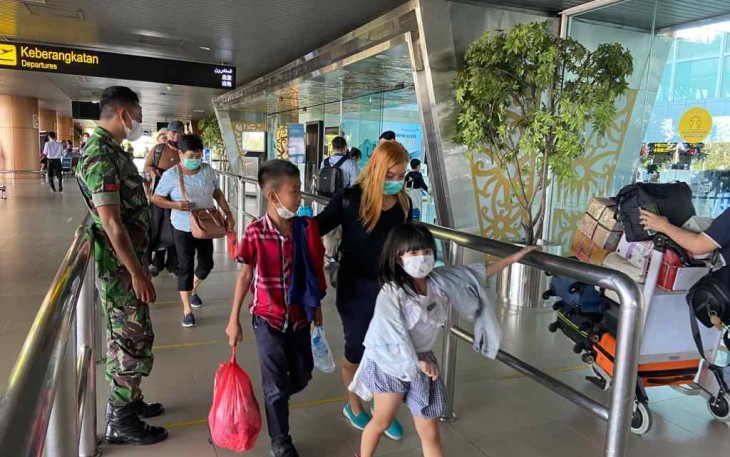 Lanud Supadio berikan kenyamanan dan keamanan pemudik lebaran. Senin (02/05/2022)