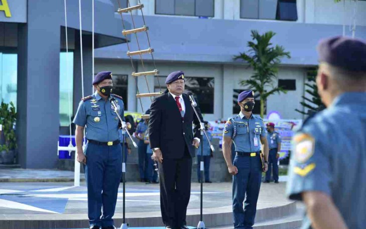 Pangkoarmada III pimpin upacara peringatan HUT ke-4 Koarmada III di Sorong. Rabu (11/05/2022)