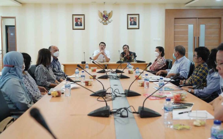Audensi satgas penanganan koperasi bermasalah dengan KSP Pracico Inti di Jakarta. Rabu (18/05/2022)
