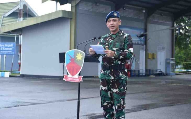 Danlanud Supadio pimpin upacara peringatan Harkitnas. Jum'at (20/05/2022)