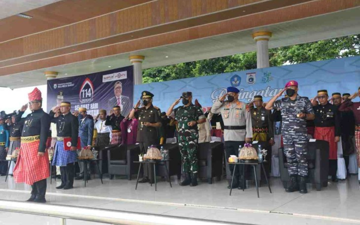 Peringatan Harkitnas di kantor Gubernur Sulbar, Jum'at (20/05/2022)