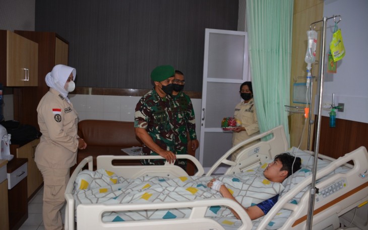 Danrem 073/Mkt ketika mengunjungi RST dr. Asmir Salatiga