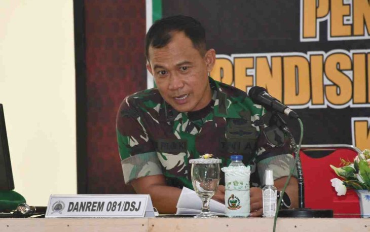 Pengarahan Danrem 081/DSJ di Kodim 0802/Ponorogo 