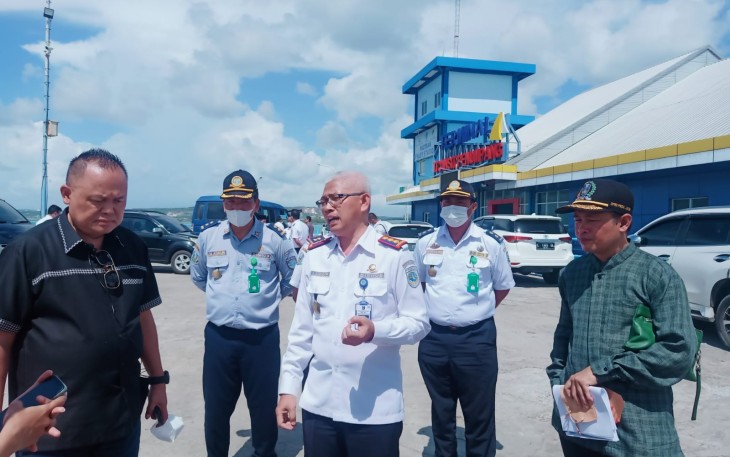 Komisi D DPRD Jatim, saat mendatangi Pelabuhan Paciran Lamongan, Selasa (24/5/2022).