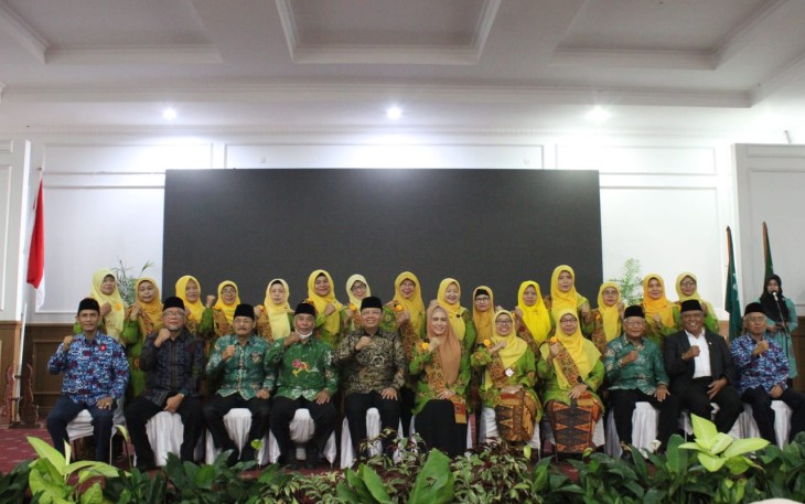 Acara tasyakuran milad ke-105 Aisyiyah, di Gedung Daerah Balai Raya Semarak Bengkulu, Sabtu (28/5/2022).