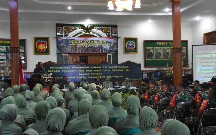 Kunjungan Danrem 073/Mkt di Kodim 0721/Blora