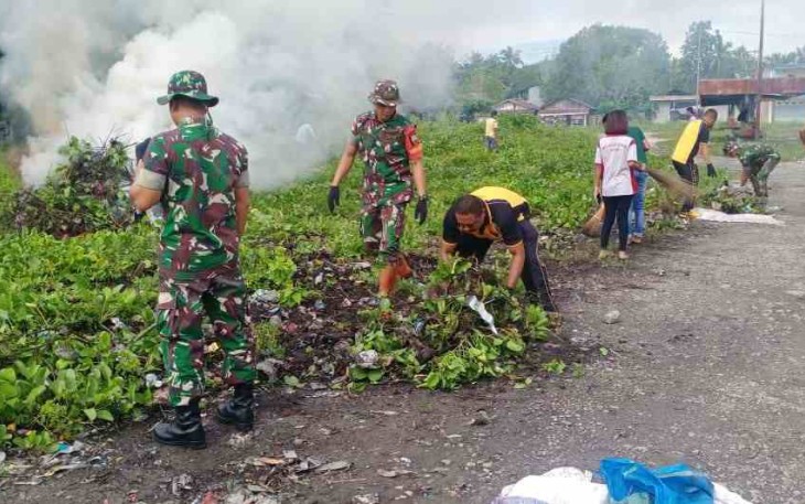 Sinergitas TNI-POLRI ciptakan lingkungan bersih dan sehat