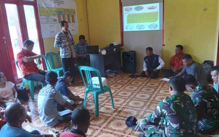 Penyuluhan pertanian ketahanan pangan warga desa Palapasang