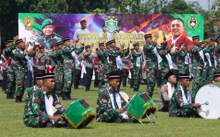 Ilustrasi pembukaan Liga Santri PSSI Piala Kasad 