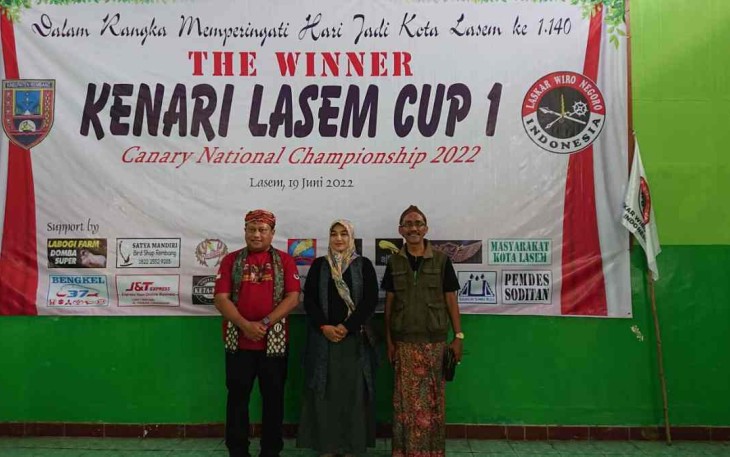 Ajang lomba kicau burung Kenari meriahkan hari jadi kota Lasem ke 1140