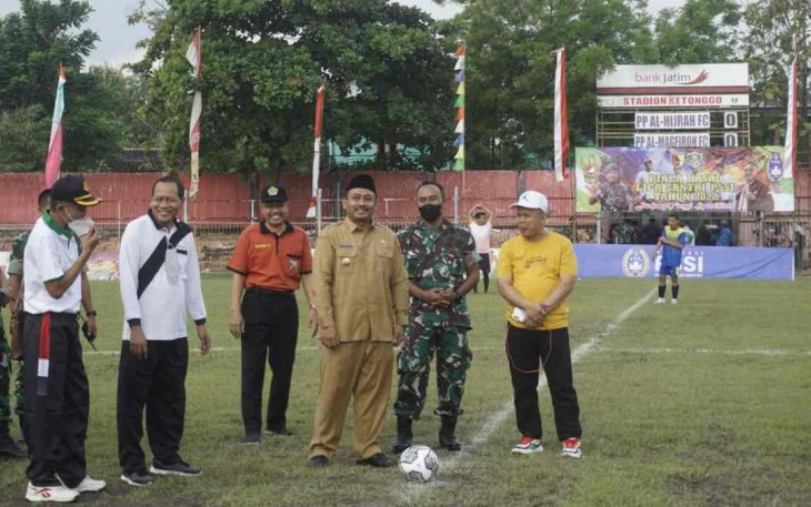 Dandim bersama Bupati Ngawi siap sukseskan Liga Santri