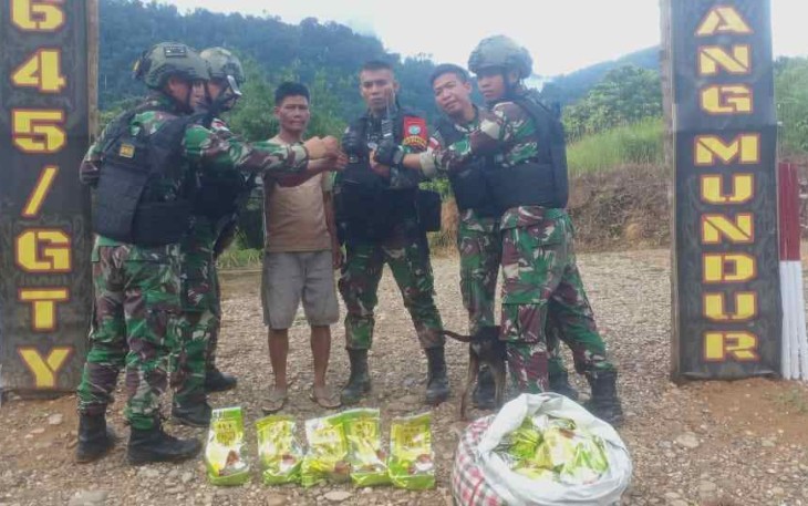 Amankan narkotika 27,311 Kg Sabu di perbatasan 