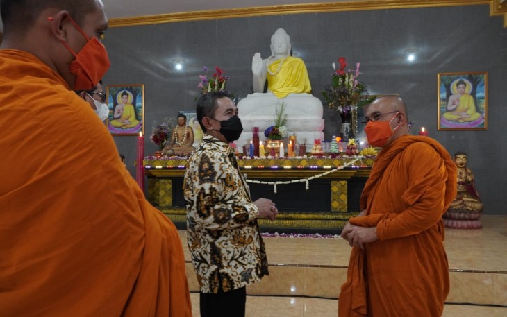 Bupati Pati Haryanto meresmikan Vihara Catur Dhamma Dhatu  
