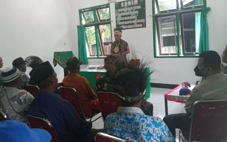 Pangdam Kasuari saat bertatap muka bersama masyarakat 