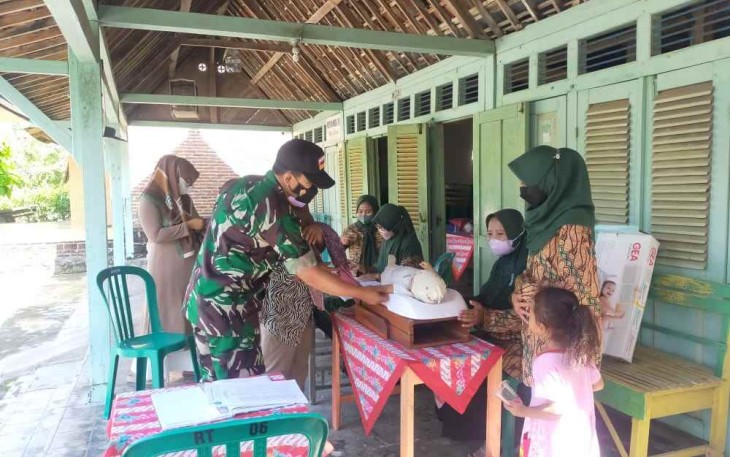 Pelayanan posyandu di wilayah binaan 