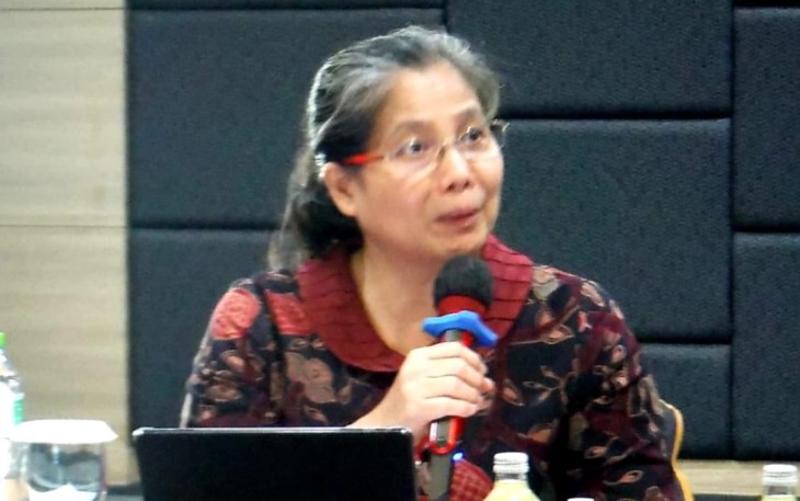 Zanariah saat acara lokakarya penguatan kesehatan primer di Lombok