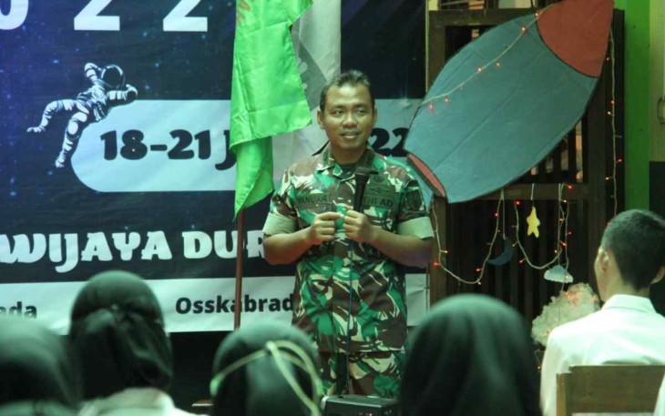 Kasdim saat memberikan materi Wasbang dan bela negara