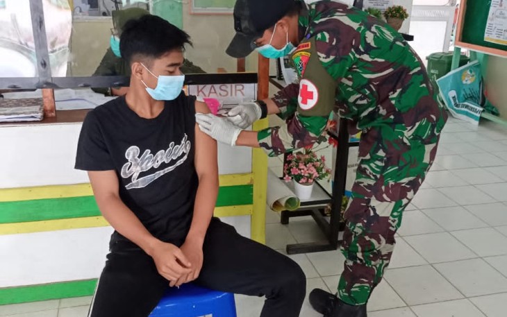 Vaksinasi Covid-19 masyarakat di perbatasan 