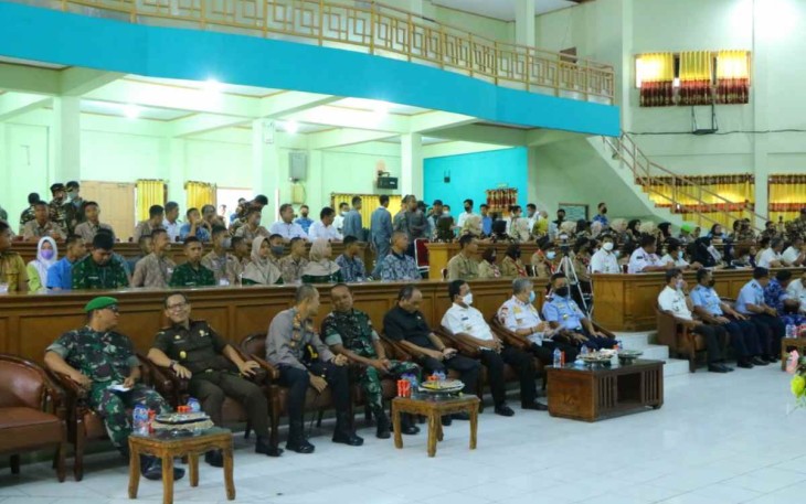Suasana saat komsos lanud Sultan Hasanuddin bersama masyarakat kab.Pinrang 