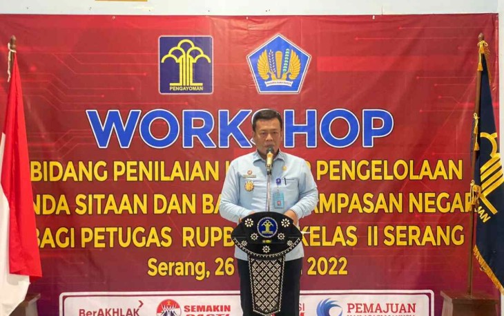 Kadiv Pemasyarakatan Masjuno saat membuka workshop 