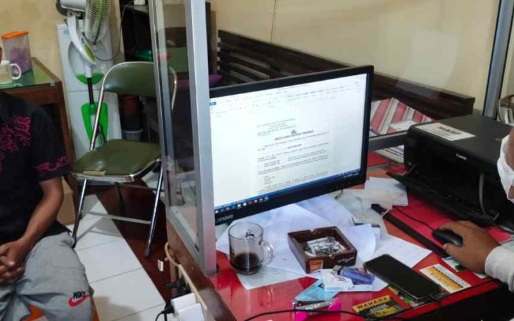 RS (38) saat BAP di Satreskrim Polresta Banyumas 