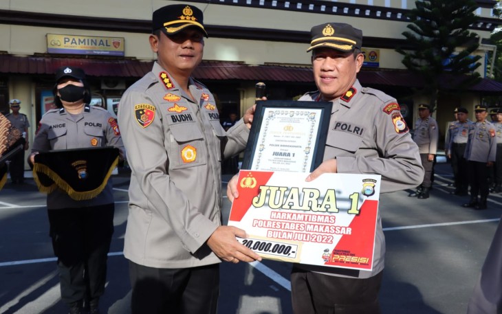 Polsek Biringkanaya juara 1 Harkamtibmas Polrestabes Makassar 