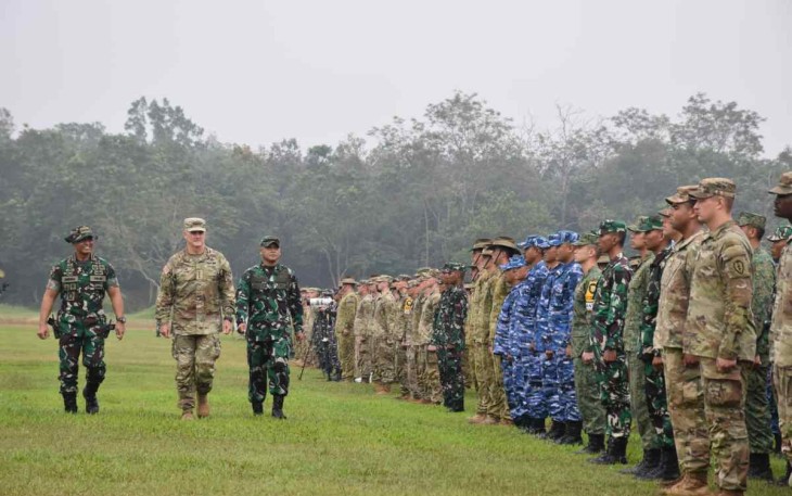 Pembukaan Latmagab Super Garuda Shield 2022 di Batu Raja Sumsel